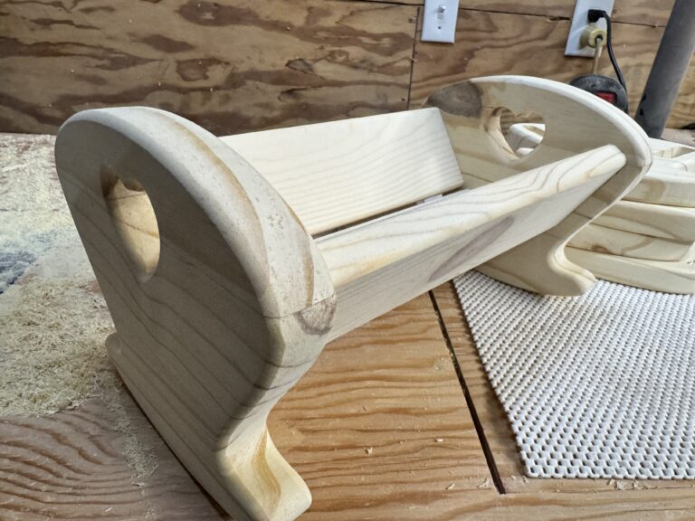 wood doll cradle